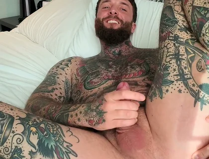Tattooed Dom Ass Worship Solo
