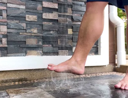 Jack Stacked - Big Muscular Feet and Intense Sole Teasing by the Pool