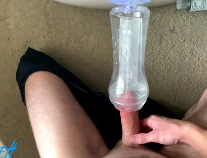 Fucking My See Though Pocket Pussy