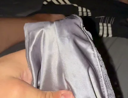 Silver soiled nurse panties