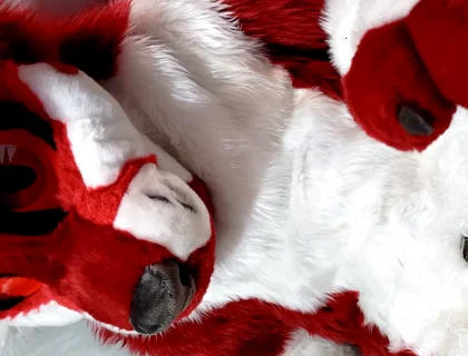 Furry in Full-body Fursuit Pisses on You, Then Cums Over Himself