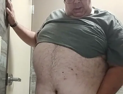 Jerking off in a Public Bathroom.