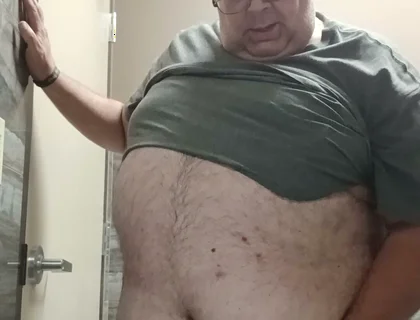 Jerking off in a Bathroom.