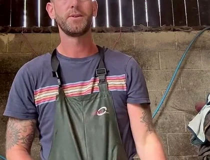 Farmer Wanks in Dirty Work Gear