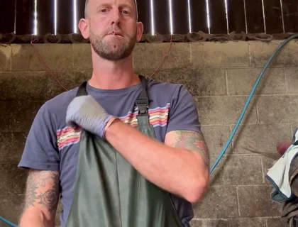 Farmer Wanks in Dirty Work Gear