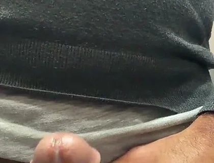 Some Cumshots in a Public Toilet. I Love Edging