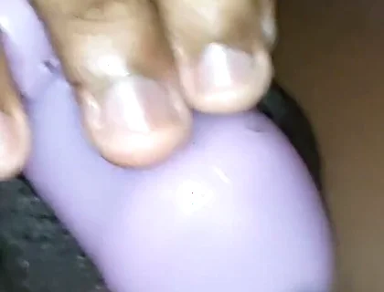 Black Femboy Sissy Shoots a Big Load of Cum in Chastity Cage
