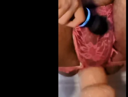 #21 - Day 6: Ppprs Pig Fucking Big White Cock Dildo and Having a Sissy Squirt at the End.