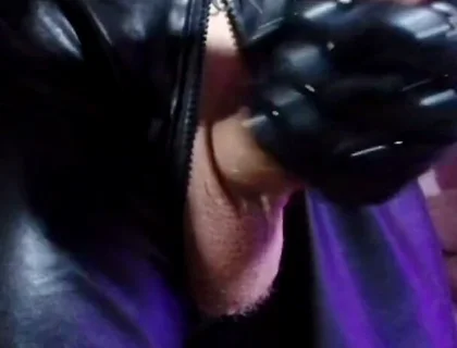 Latex Pup Teasing His Thick Bone Right in Your Face