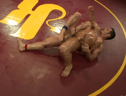 Marcus Titan Ruhl Vs Jeremy Stonewall Stevens - Muscled Oil Match!
