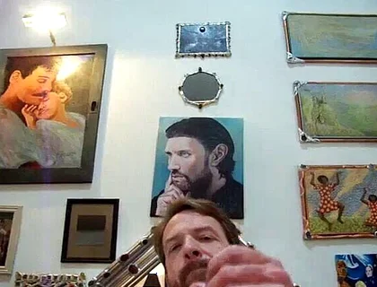 Hairyartist Stroking My Big Cock Close for You