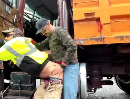 Lumberjacks sucking cocks outdoor