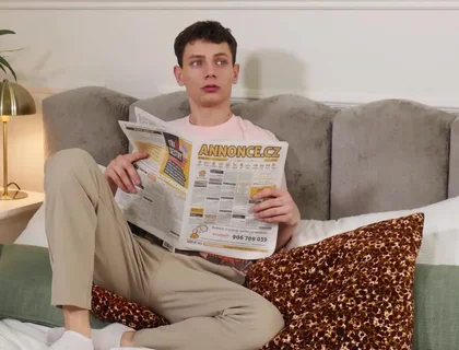 Horny Twink Gets The Real Thing When Hes Caught Looking At Gay Porn! With Nils Larsen