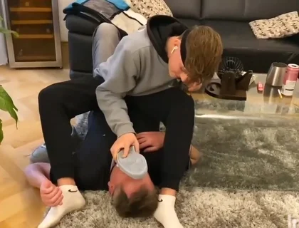 German sneaker master feet licking