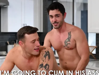 Muscle Hunk Smashes Jock - Carter Woods, Hunk Carter And Michael Boston