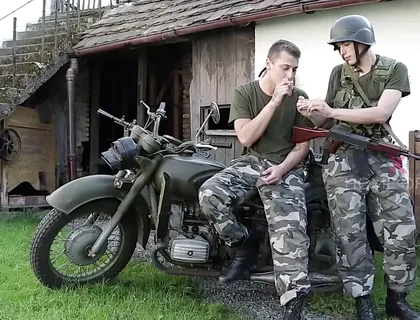 Homesick Recruit Gets His Hard Fill Of Hot Cock & Hungry Ass!