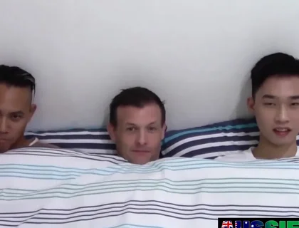 Andy And Jamie Team Up To Breed With Naughty Asian Jock Erik