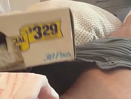 Kotex Thin and Stayfree Box Fucking Big Cum