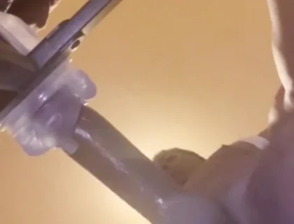 Drilling My Homealone Mounted Stroker Cumming so Hard