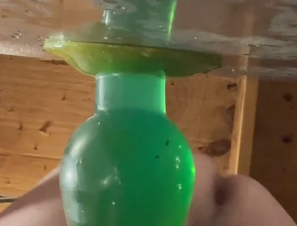 Huge Plug in His Ass