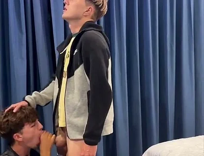 Blonde Twink Gets His Ass Eaten and Sucked off