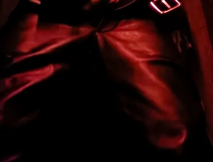 Cruising the Darkroom in Leather Pants