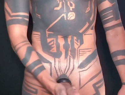 Painting on My Own Tattoos Naked