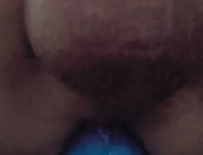 Huge Colorful Butt Plug & Stroking Extreme Stretching and Hot Masturbation!