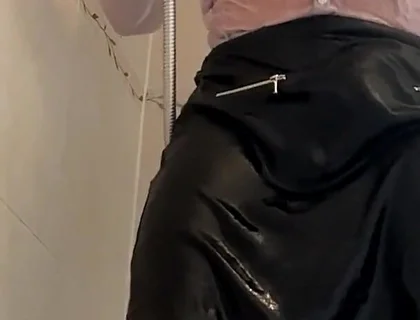 Prostate_play - Crossdresser Showering Clothed