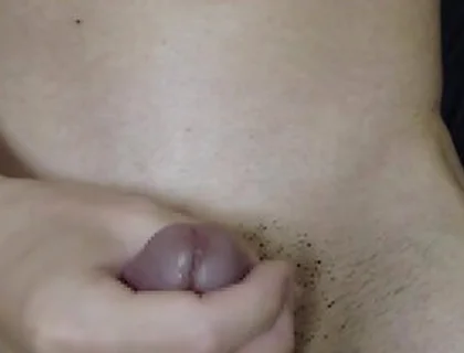 Look At Cumshot From Erect Dick. Close Up Of My Penis. Asian Male Masturbation