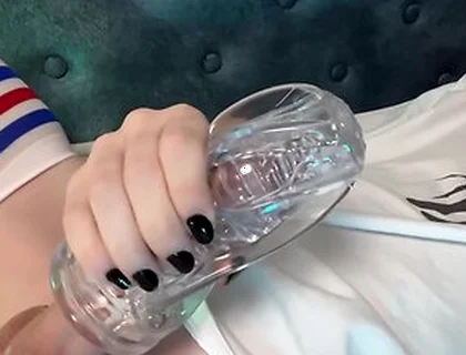 Cute Femboy Plays With A Fleshlight
