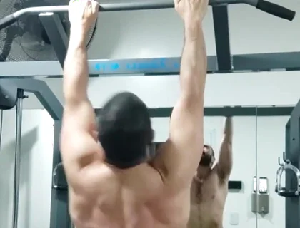You Suck My Dick After Doing Pull-ups on the Rack?