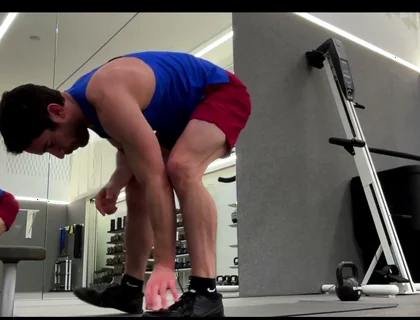 Bulging While Stretching Before My Workout at the Gym