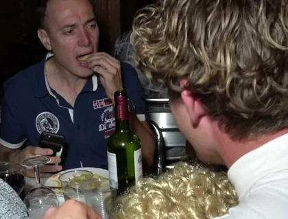 Straight Fucked Oin Public Restaurant
