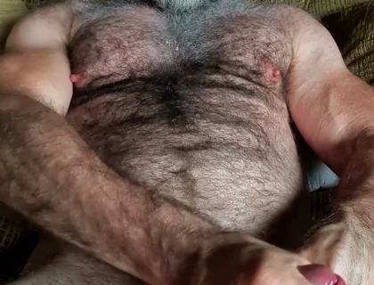 Hairy Stepdaddy Masturbates
