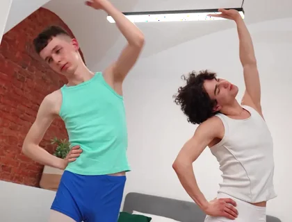 Larry Wilson - Boys In Tights Share Their Cocks & Suck & Fuck Their Hot Cum Out In A Workout Session!