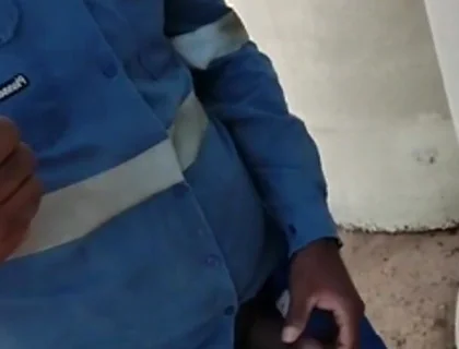 Before Heading Home, the Worker Gets a Quickie at the Construction Site.