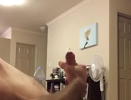 Side View With Nice Cum Ropes Jerk