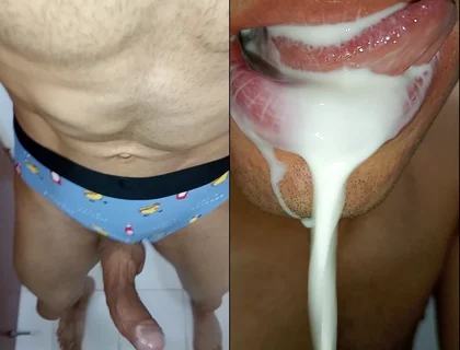 I Love Cum in My Mouth, Tongue Long Tongue, Kiss, Six Pack, Fitness Gym, Submissive, Women's Lingerie