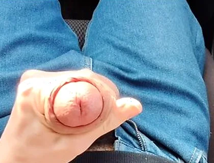 Taxi Driver Jerks Off My Big Dick While Driving Me Home From College