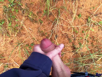 Twink Wixt on an Autumn Day in the Forest and Squirt Horny