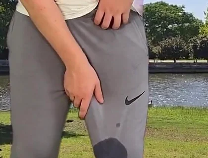 Big Monster Cock in Grey Sweatpants Cumhot