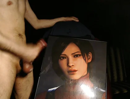 Cum Tribute for Ada Wong (game Character From Resident Evil 4 Remake) Huge Load