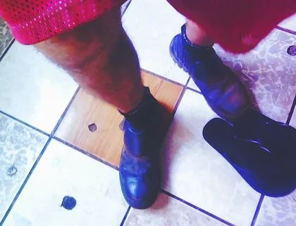 POV Wearing Boots