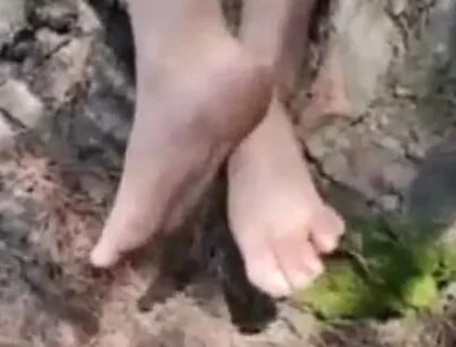 Gresopio Caressing Himself While Seeing Himself on Television