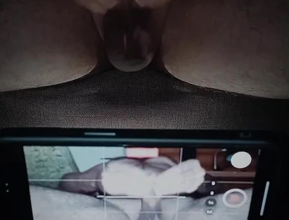 Filming a White Uncircumcised Penis Masturbation.