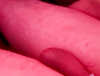 Stretching my hole wide to allow easy access for my.