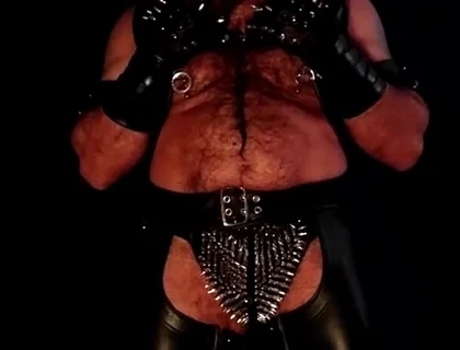Leather Chaps, Spikes and Pipe