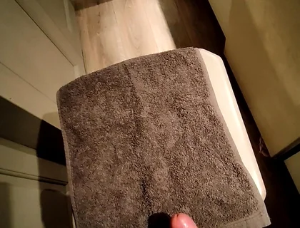 Small Penis Comes on Bar Stool in Condom