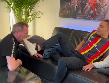 German Master marek sneaker licking